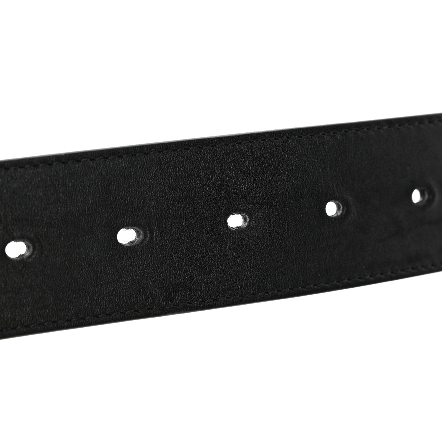 Gucci Moon Calfskin Scales Double G 40mm Belt 80 32 Black 7 of 7