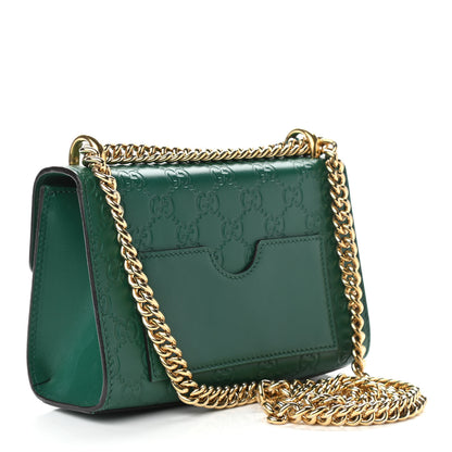 Gucci Guccissima Small Padlock Shoulder Bag Emerald 3 of 12