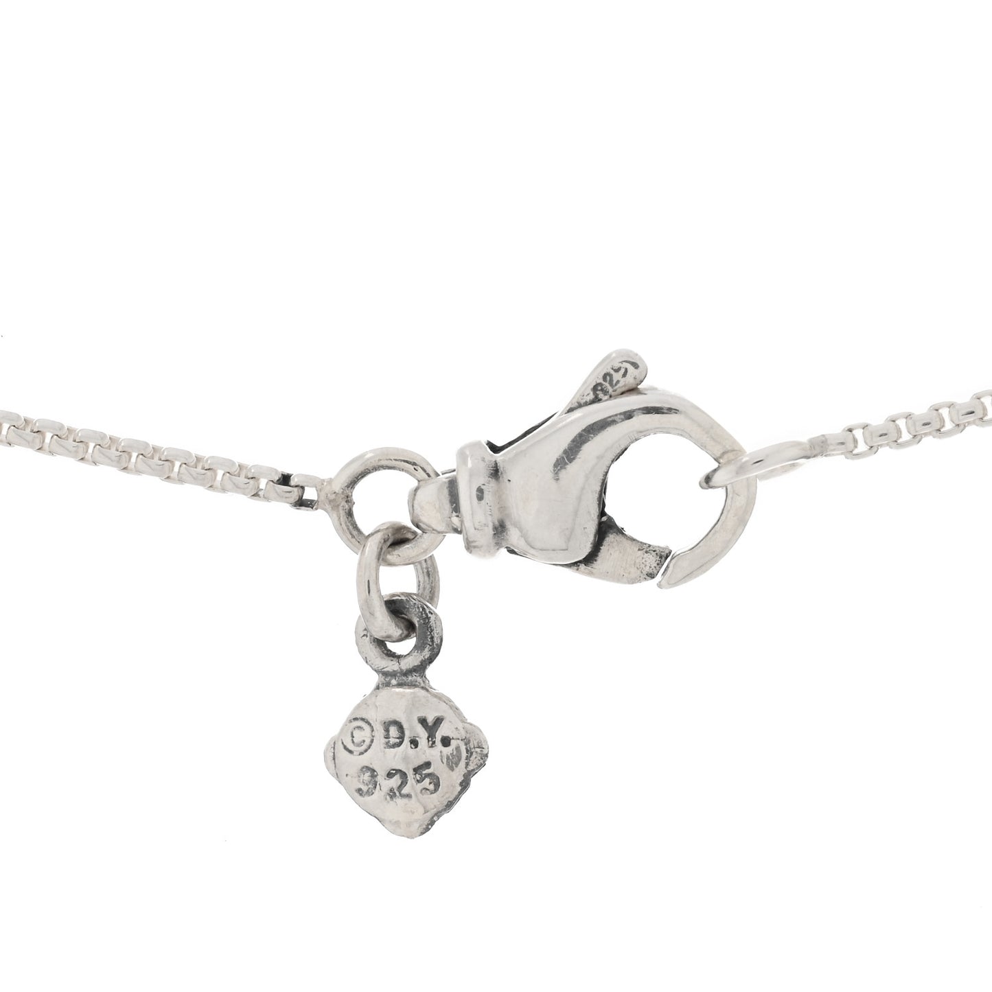 Sterling Silver Prasiolite 8mm Chatelaine Pendant Necklace