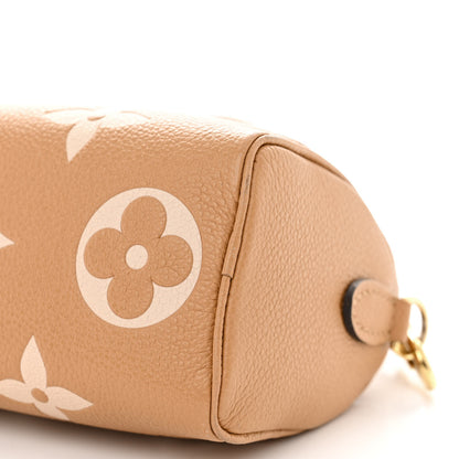 Louis Vuitton Empreinte Monogram Giant Nano Speedy Arizona Creme 9 of 13