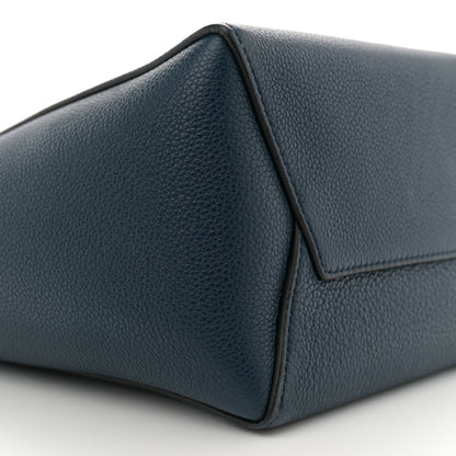 Celine Soft Grained Calfskin Small Sangle Bucket Bag Navy 9 of 11
