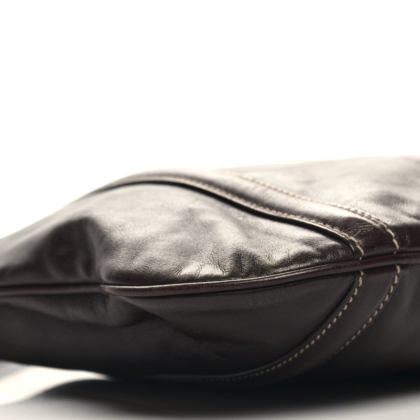 Calfskin Medium Britt Hobo Dark Brown