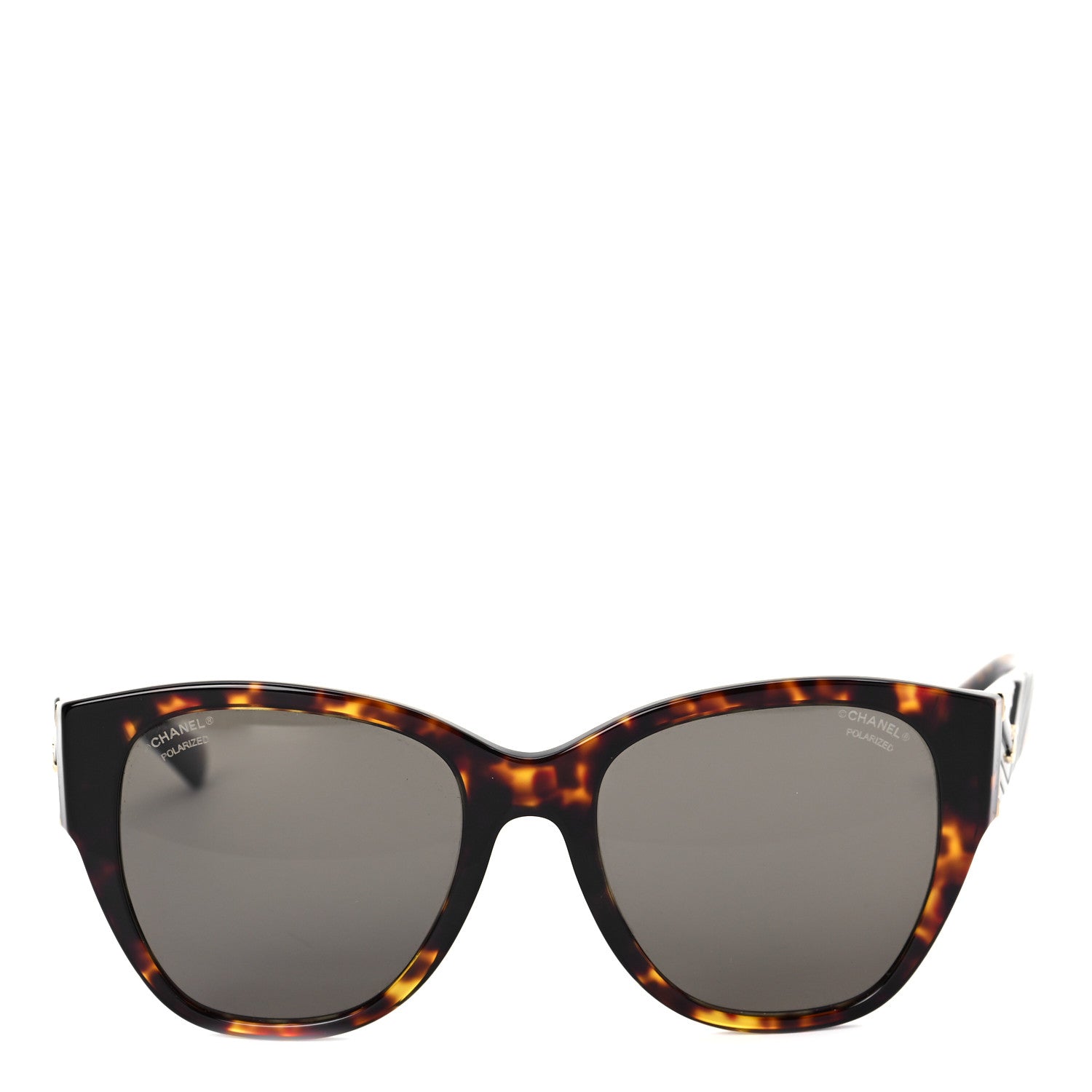 Chanel Acetate Polarized Butterfly CC Sunglasses 5412-A Tortoise 2 of 7