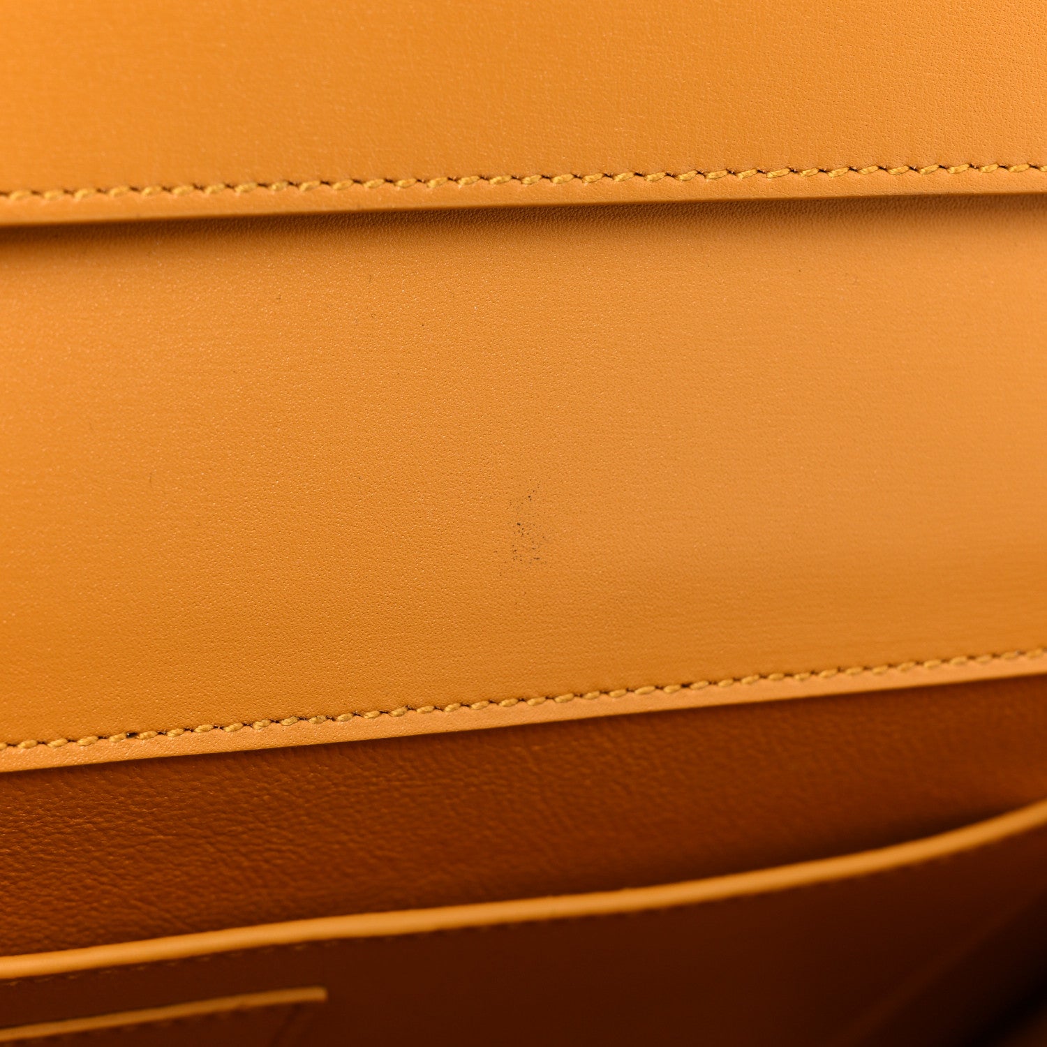 Saint Laurent Smooth Calfskin Manhattan Baguette Tangerine 10 of 15