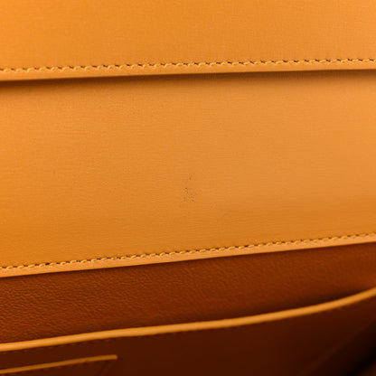 Saint Laurent Smooth Calfskin Manhattan Baguette Tangerine 10 of 15