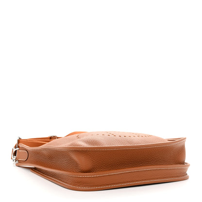 Hermes Taurillon Clemence Evelyne III PM Gold 4 of 11