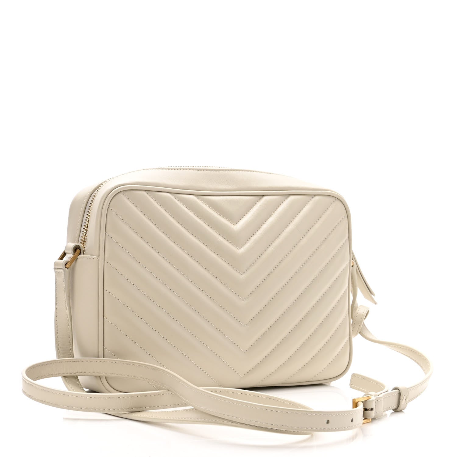 Saint Laurent Calfskin Matelasse Monogram Lou Camera Bag Crema Soft 3 of 10