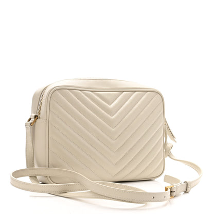 Saint Laurent Calfskin Matelasse Monogram Lou Camera Bag Crema Soft 3 of 10