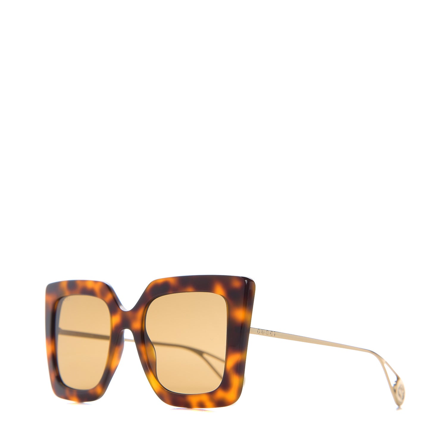 Acetate Oversize Square Frame GG0435S Sunglasses Havana
