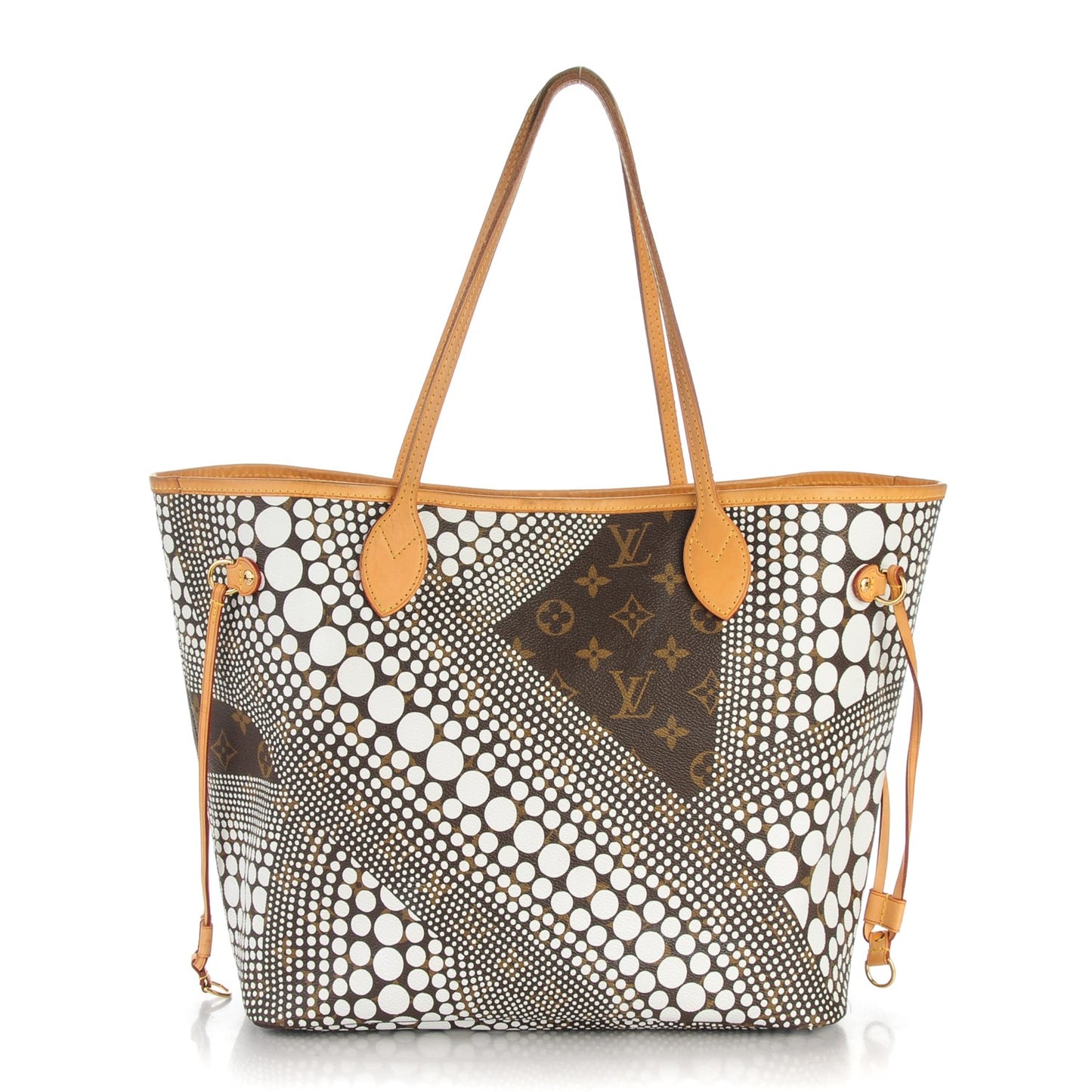 Monogram Kusama Waves Neverfull MM White