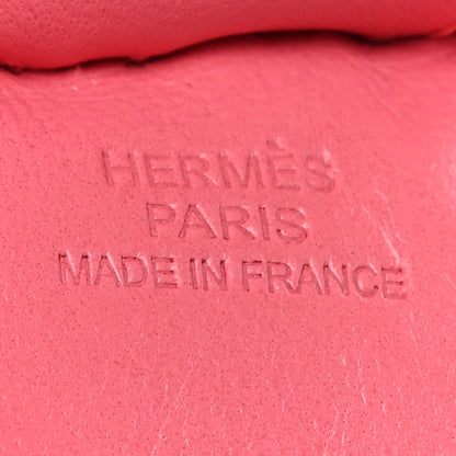 Hermes Milo Lambskin Grigri Rodeo Horse Bag Charm MM Rose Azalee 3 of 4