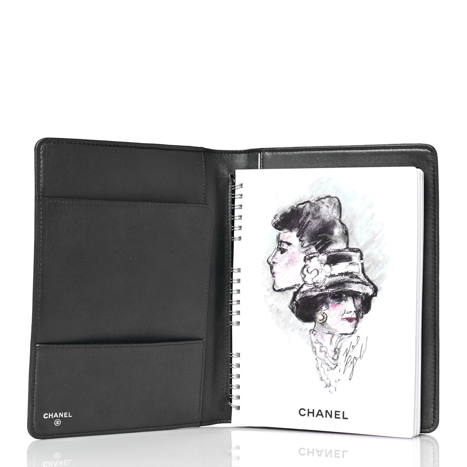 Chanel Stingray Large Agenda Cover Dark Silver 5 of 11