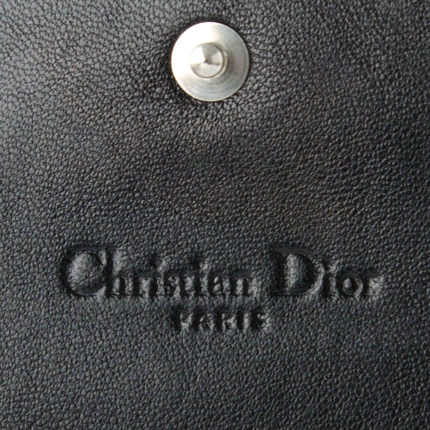 Christian Dior Lambskin Cannage Rendez-vous Chain Wallet Black 6 of 6
