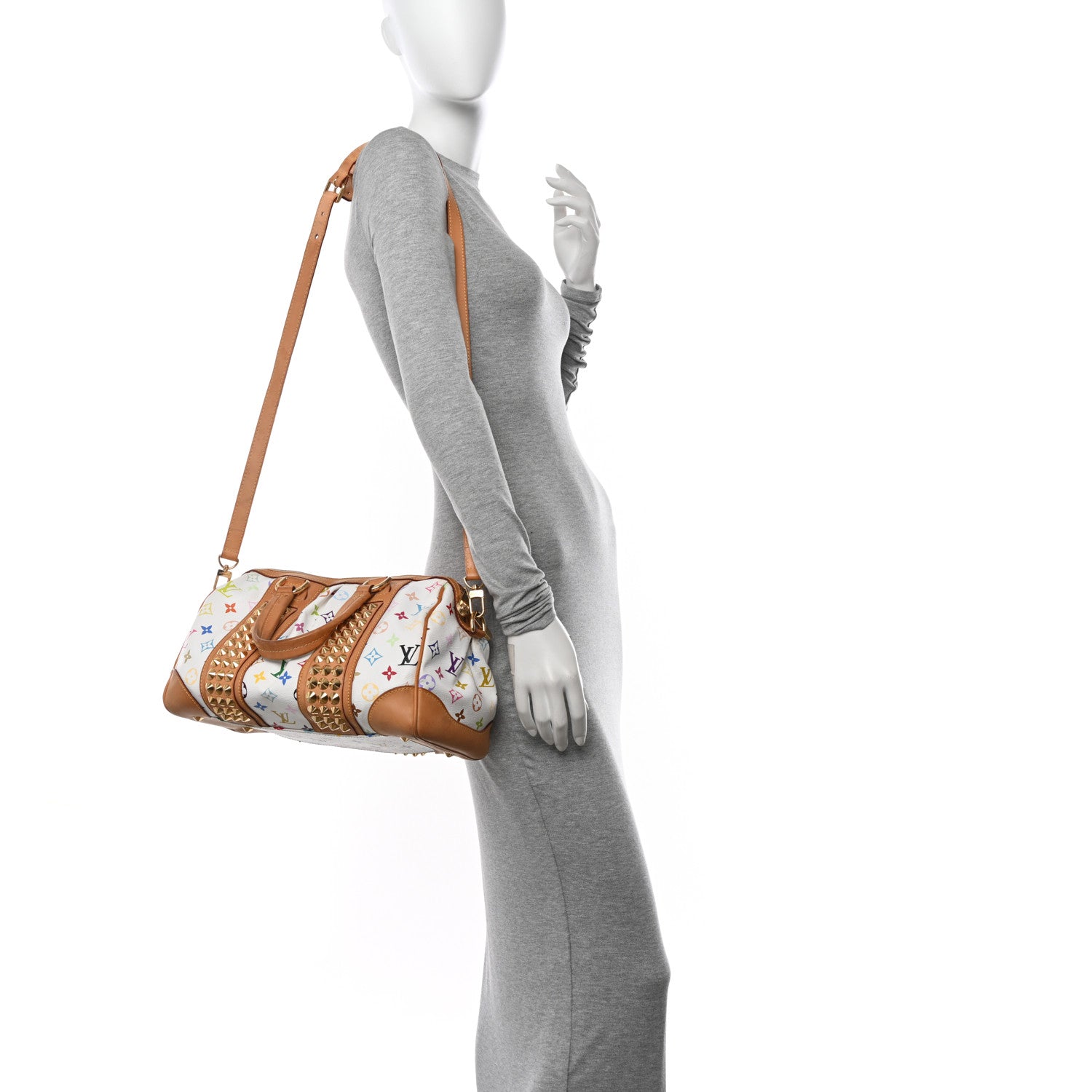 Louis Vuitton Monogram Multicolor Courtney MM White 2 of 17