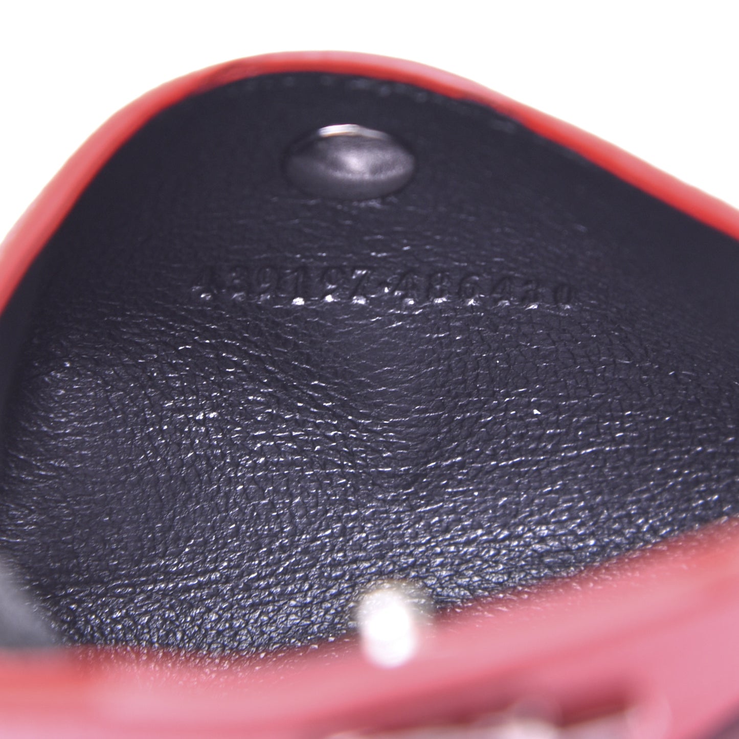 Calfskin Insignia Envelope Card Holder Pink