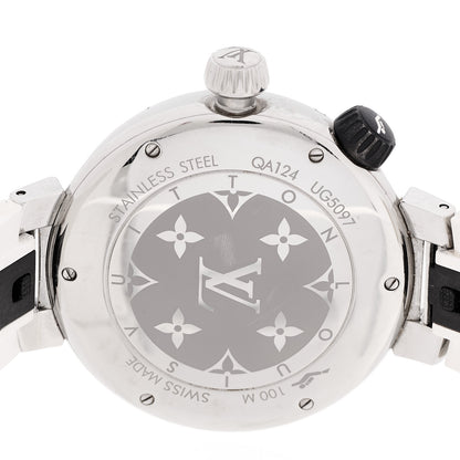 Louis Vuitton Stainless Steel Rubber 40mm Tambour Street Diver Quartz Watch White 4 of 4