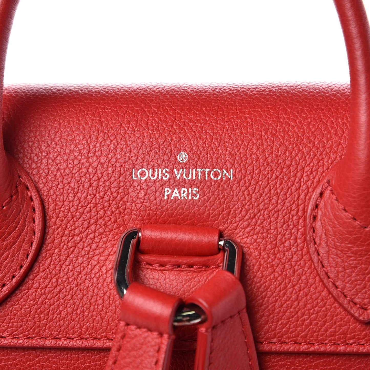 Soft Calfskin Lockme Backpack Rubis