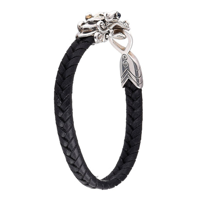 John Hardy Sterling Silver Blue Sapphire Naga Dragon Legend Bracelet Black 4 of 7