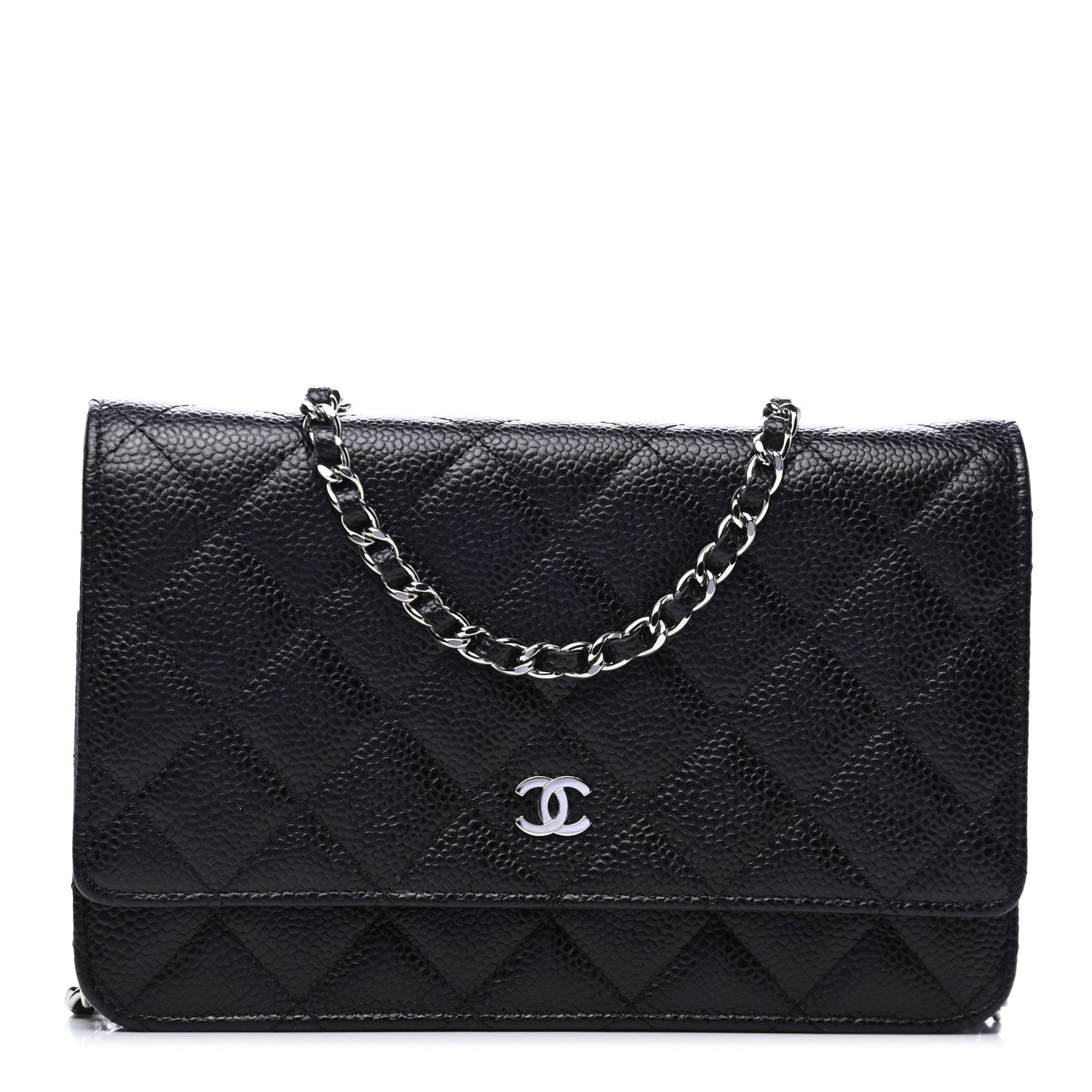 Chanel Caviar Quilted Wallet On Chain WOC Black 1 of 6