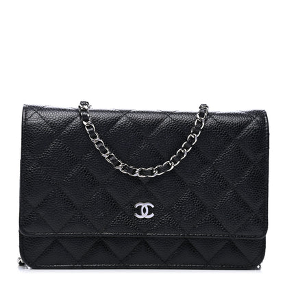 Chanel Caviar Quilted Wallet On Chain WOC Black 1 of 6