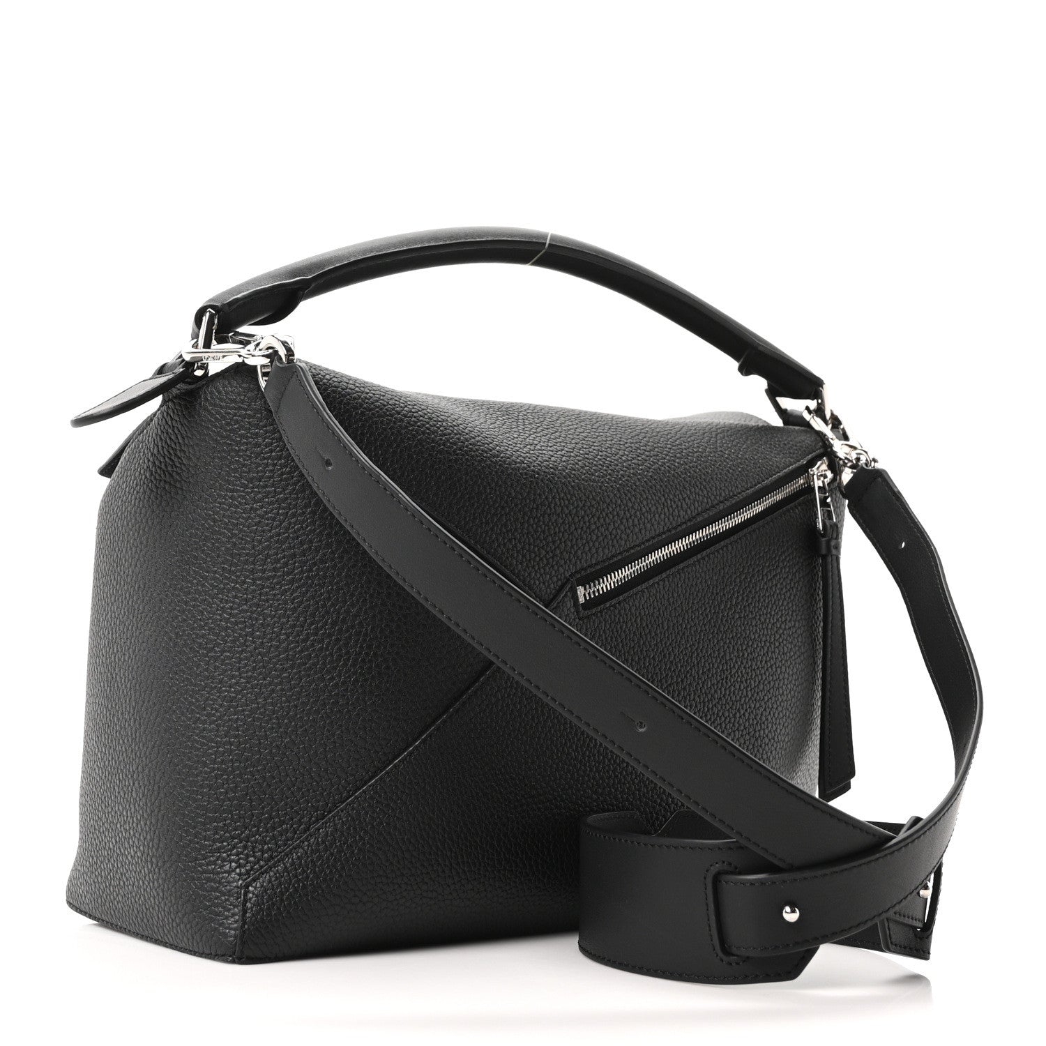 Loewe Grained Calfskin Large Puzzle Edge Bag Black 3 of 9