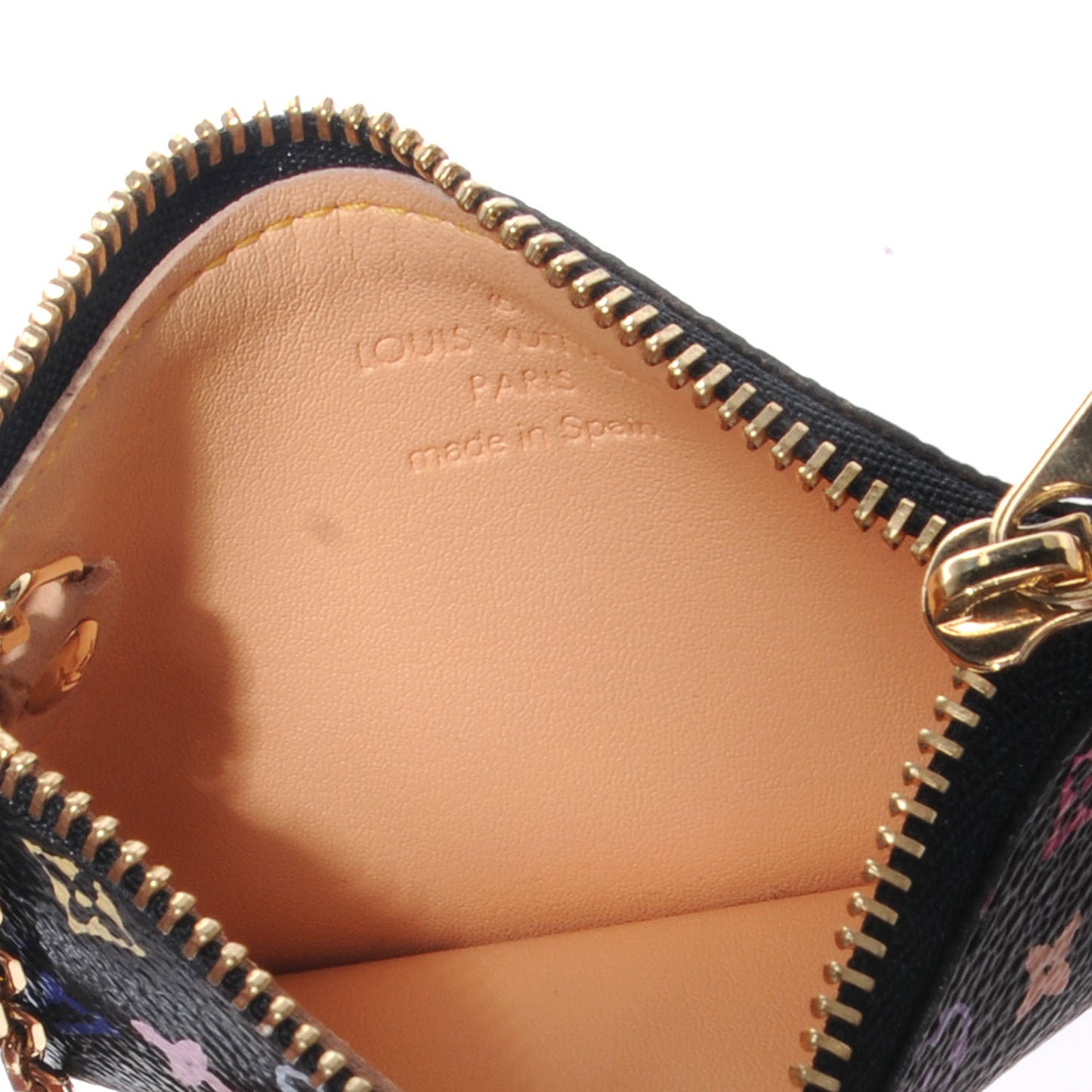 Monogram Multicolor Key Pouch Black