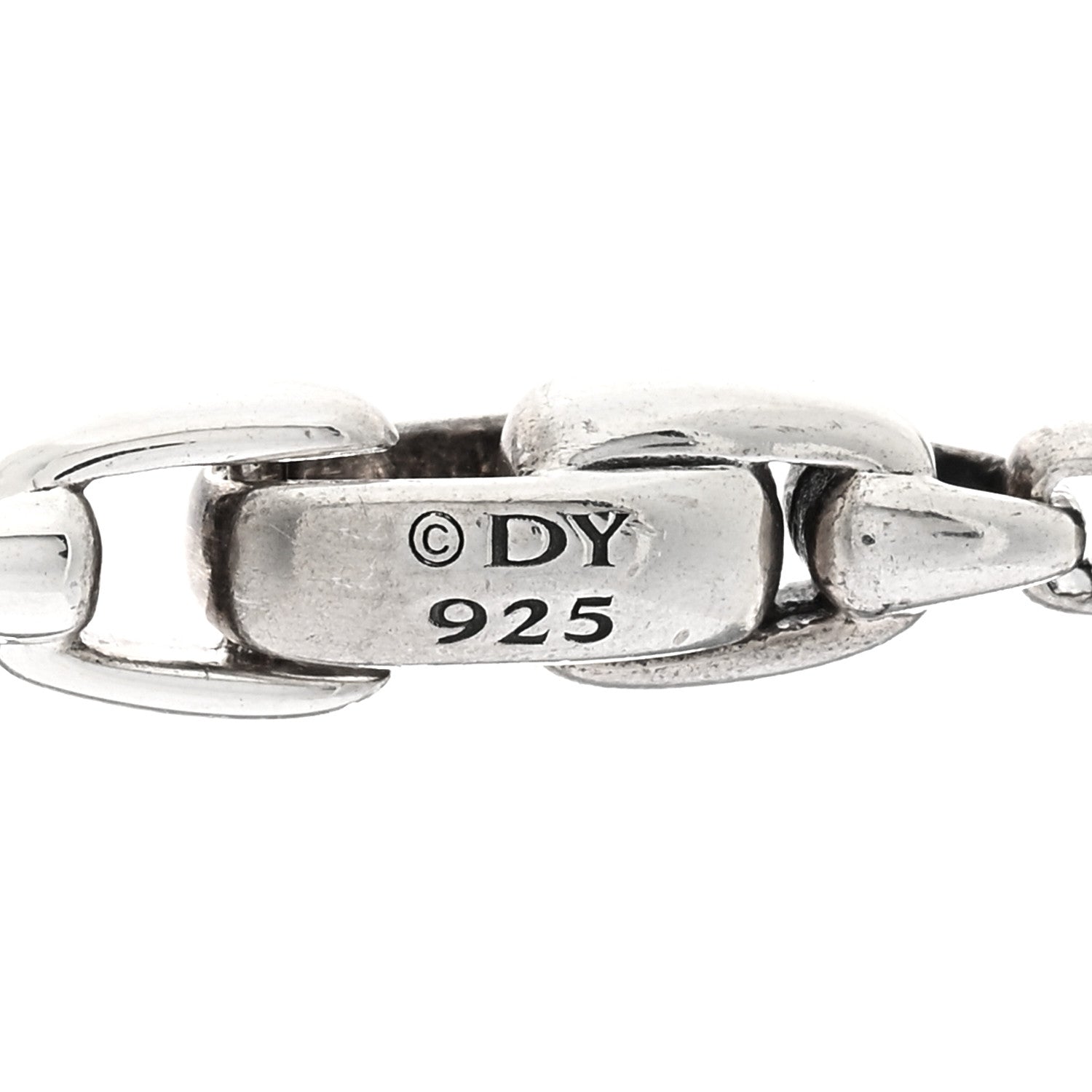 David Yurman Sterling Silver Black Diamond Streamline Cross Station Necklace 22" 4 of 4