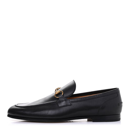 Gucci Calfskin Horsebit Mens Jordaan Loafers 7.5 Black 1 of 4