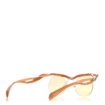 Prada Acetate Rimless Sunglasses SPR A24 Brown 4 of 8