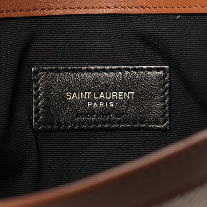 Saint Laurent Canvas Uptown Pouch Natural Beige Brick 5 of 7