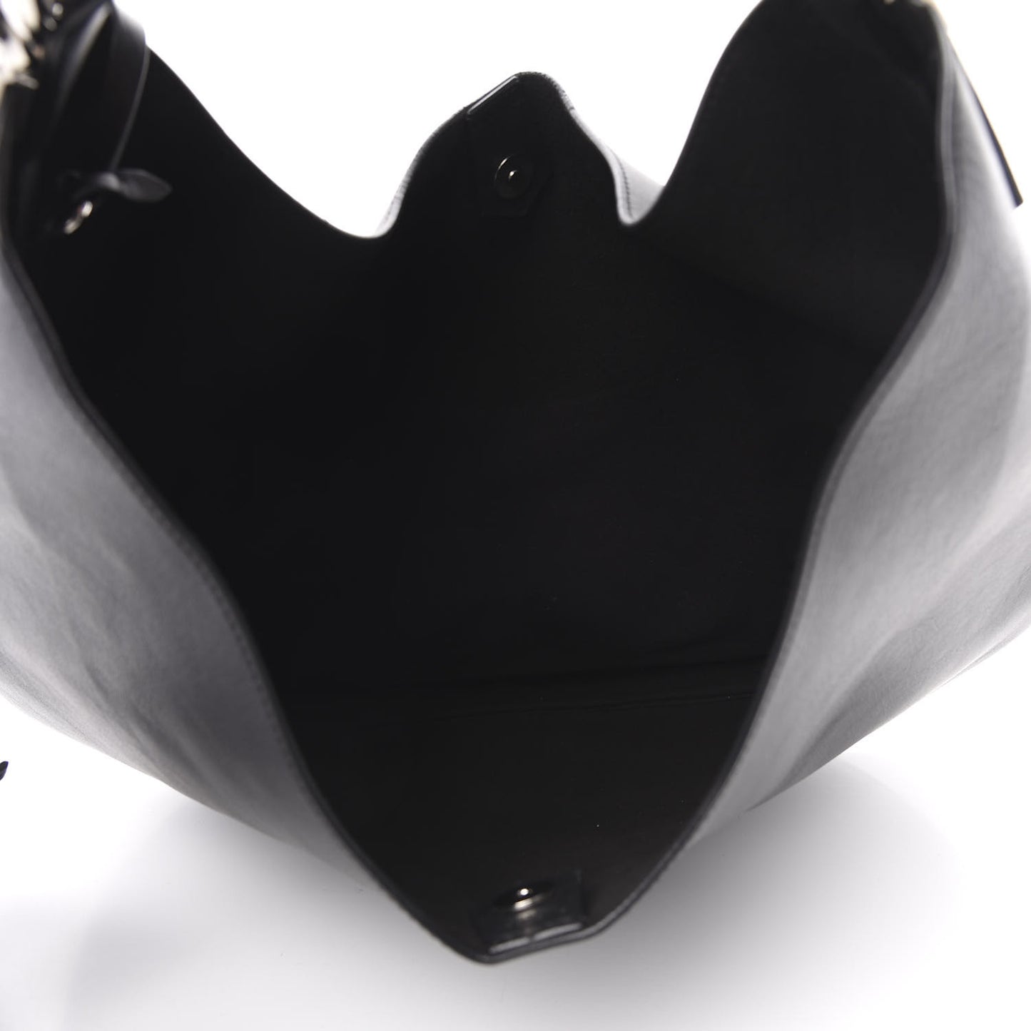 Calfskin Medium Infinity Hobo Bag Black