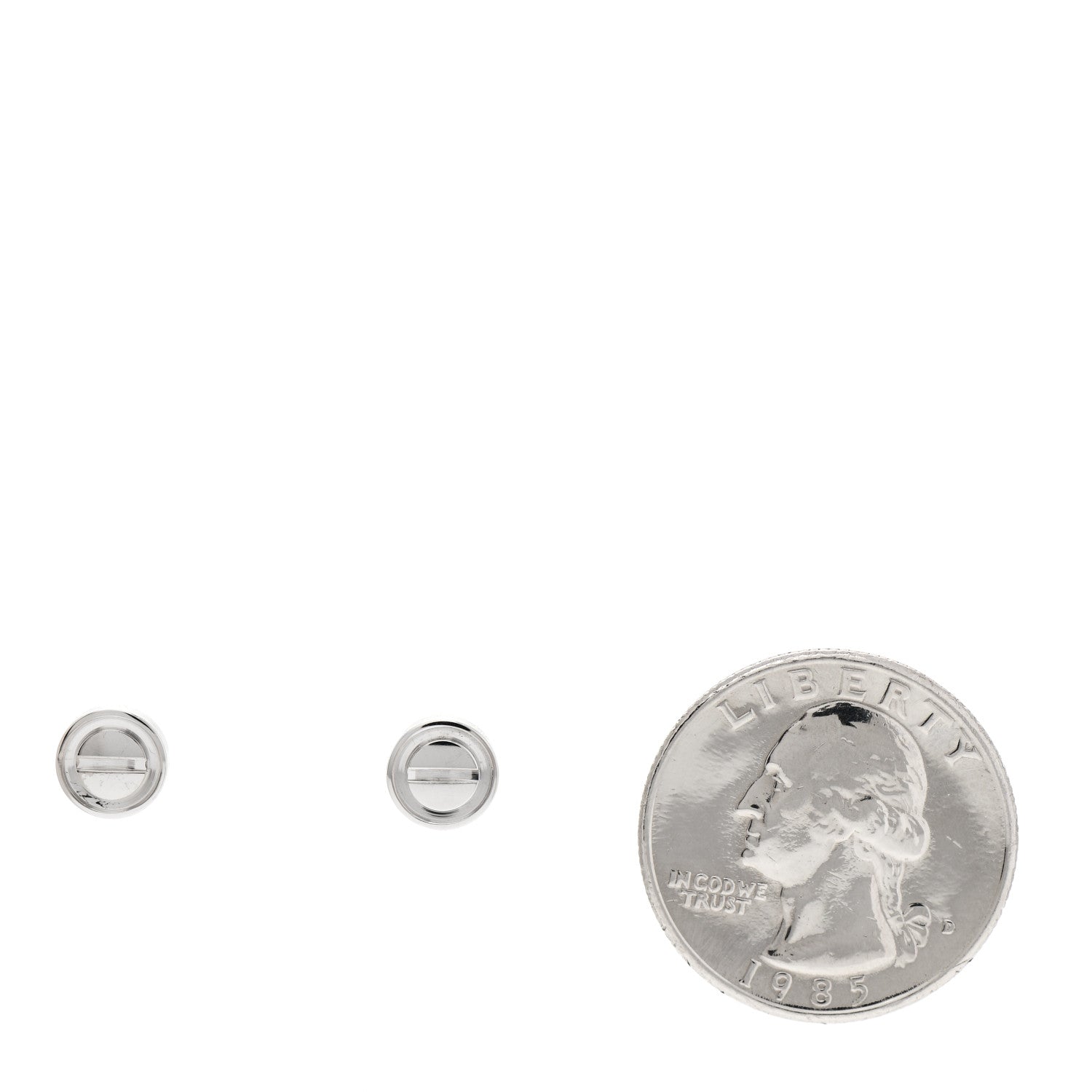 Cartier 18K White Gold LOVE Earrings 2 of 5