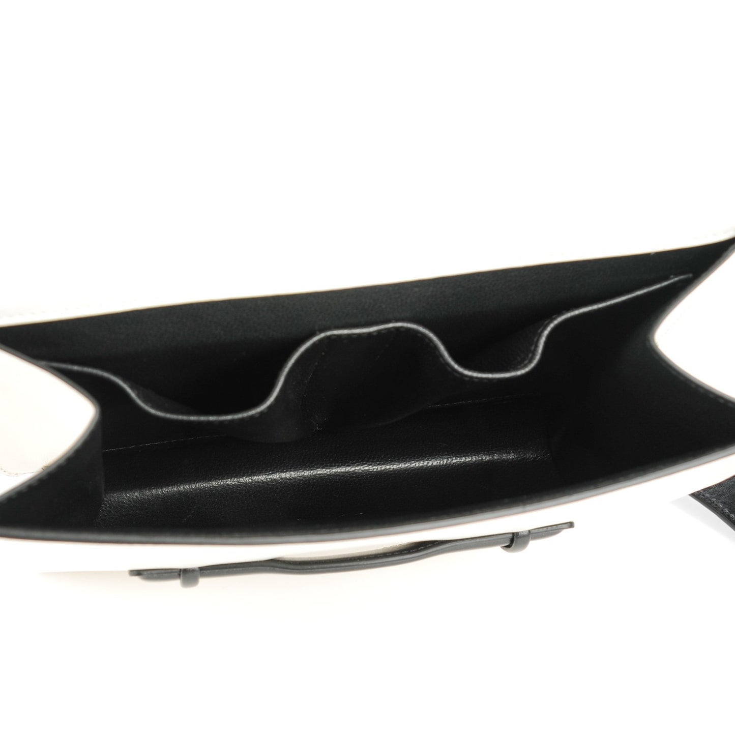 Box Calfskin Medium Bi-Color Symmetrical Bag Black