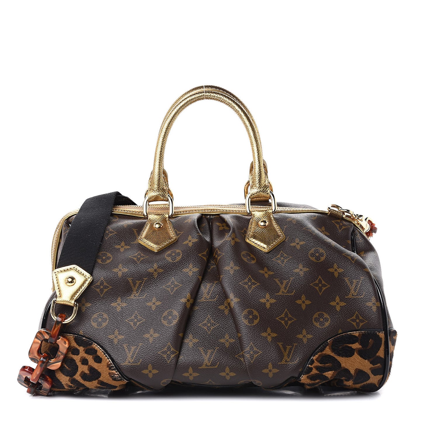 Monogram Leopard Stephen Bag