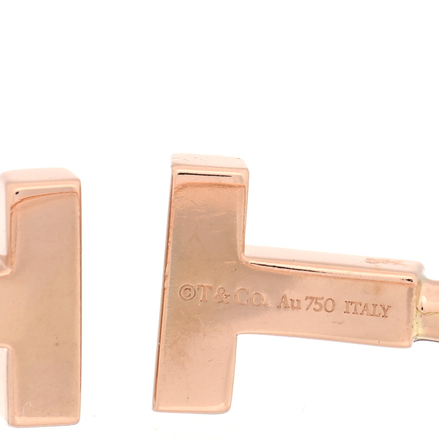 18K Rose Gold T Wire Bracelet