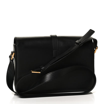 Saint Laurent Smooth Calfskin Medium Classic Monogram Universite Bag Black 3 of 9