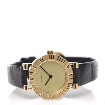 Tiffany 18K Yellow Gold Alligator 24mm Atlas Quartz Watch Gold 3 of 6