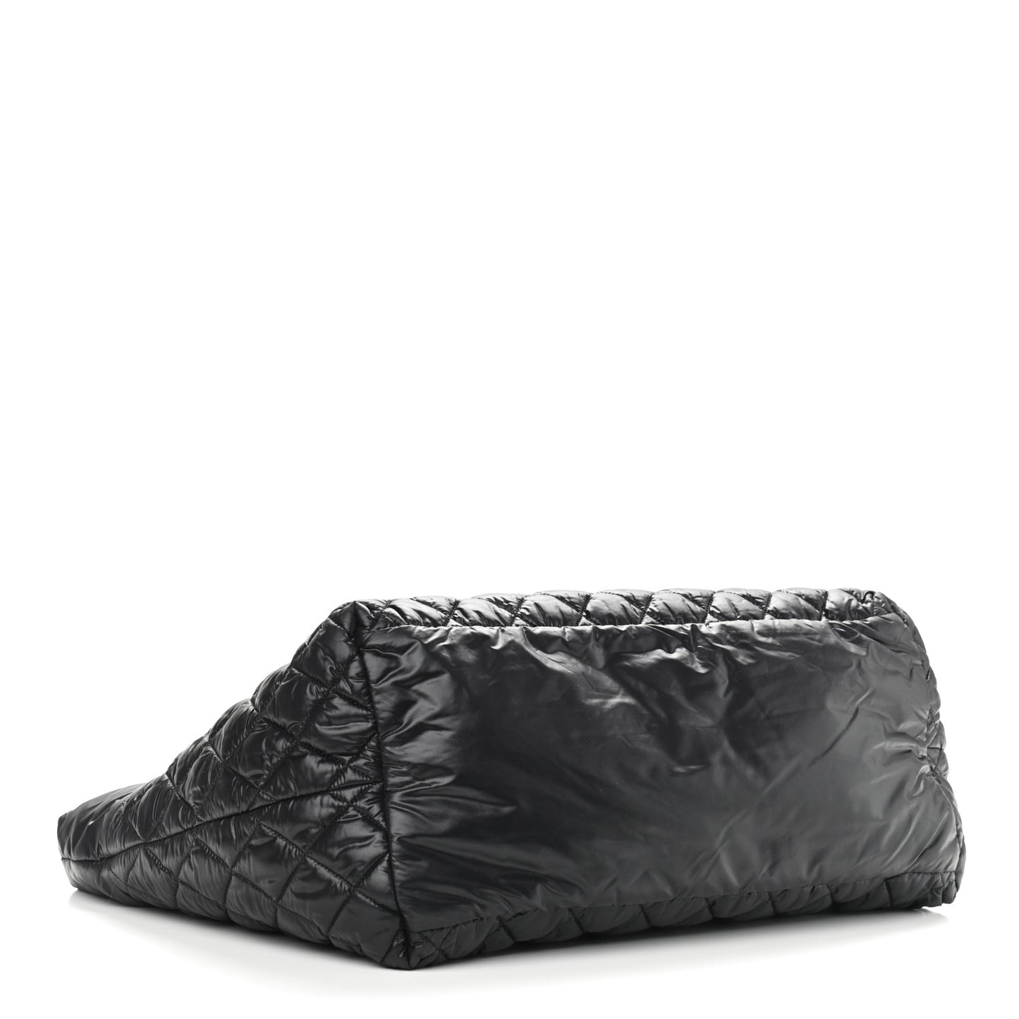 Nylon Quilted Large Coco Cocoon Tote Black