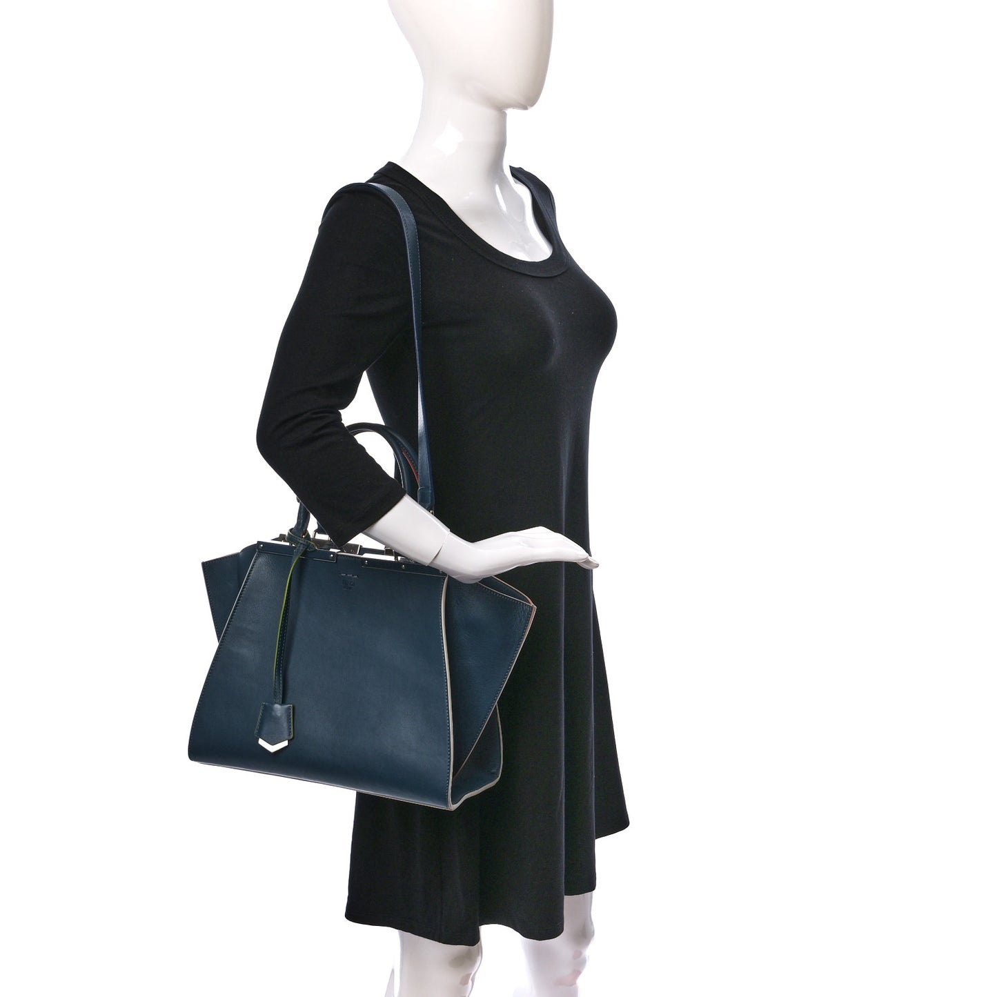 Vitello Dolce Century Petite 3Jours Tote Pavone