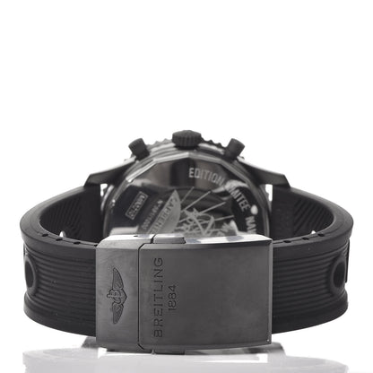 Breitling Black Steel Rubber 43mm Navitimer Cosmonaute Chronograph Automatic Watch Black MB0210B6 4 of 13