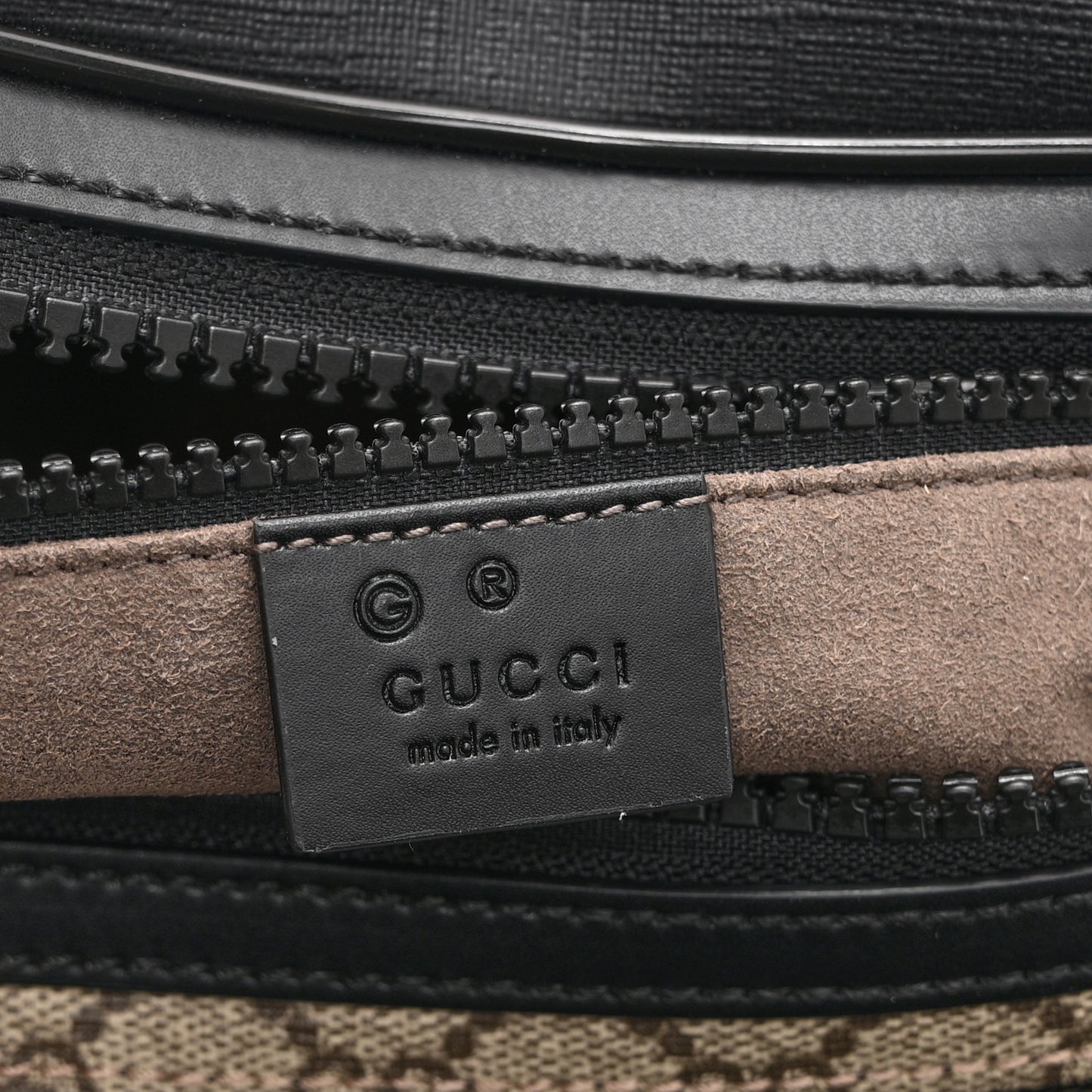 GG Supreme Monogram Belt Bag Black