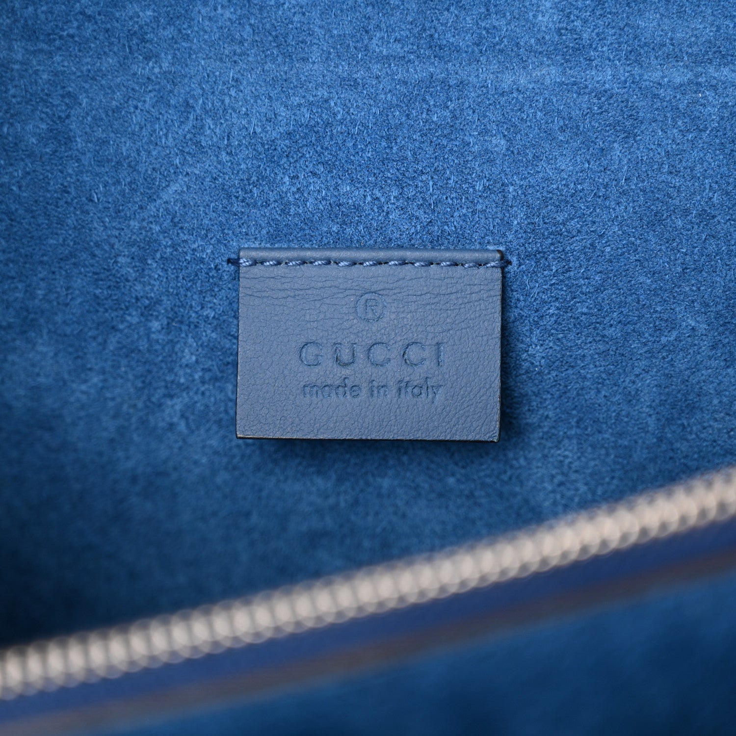 Gucci GG Supreme Monogram Embroidered Medium Dionysus Shoulder Bag Blue 6 of 14