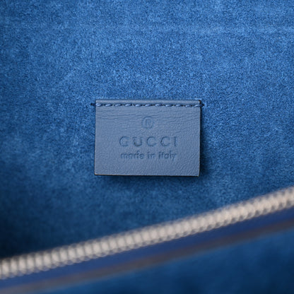 Gucci GG Supreme Monogram Embroidered Medium Dionysus Shoulder Bag Blue 6 of 14