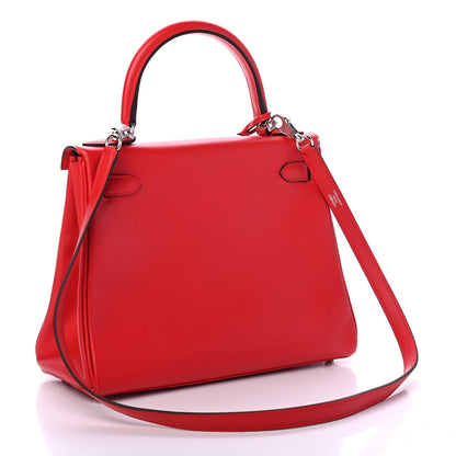 Hermes Evercolor Kelly Retourne 28 Rouge De Coeur 2 of 9