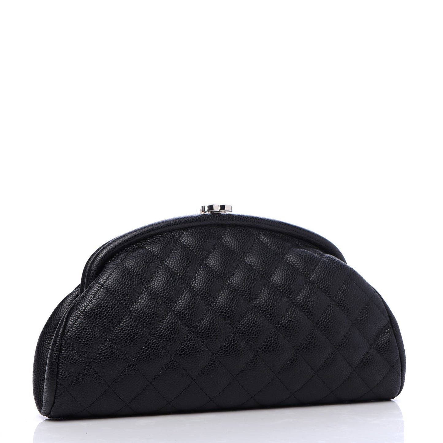 Caviar Quilted Timeless Clutch Black