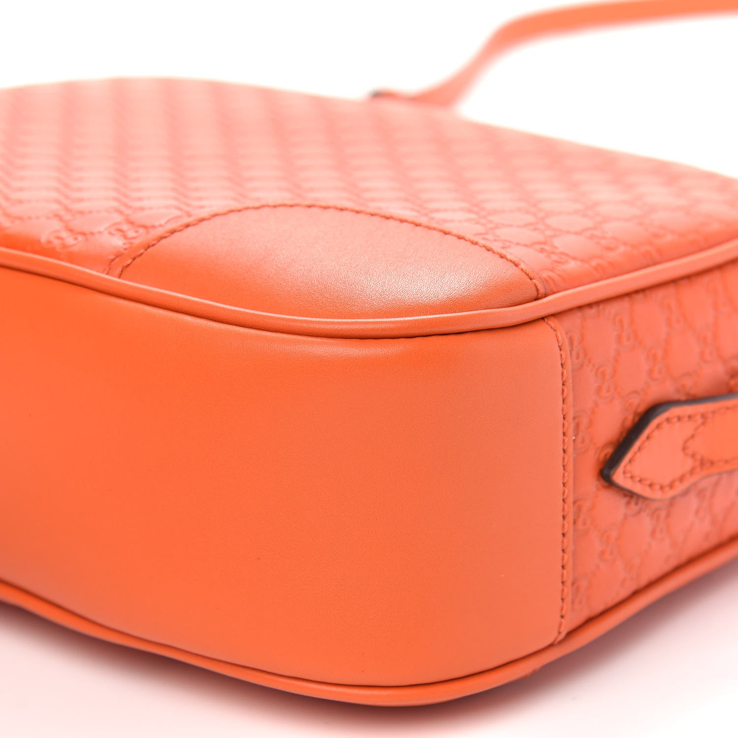 Gucci Soft Microguccissima Mini Bree Messenger Bag Sun Orange 9 of 9