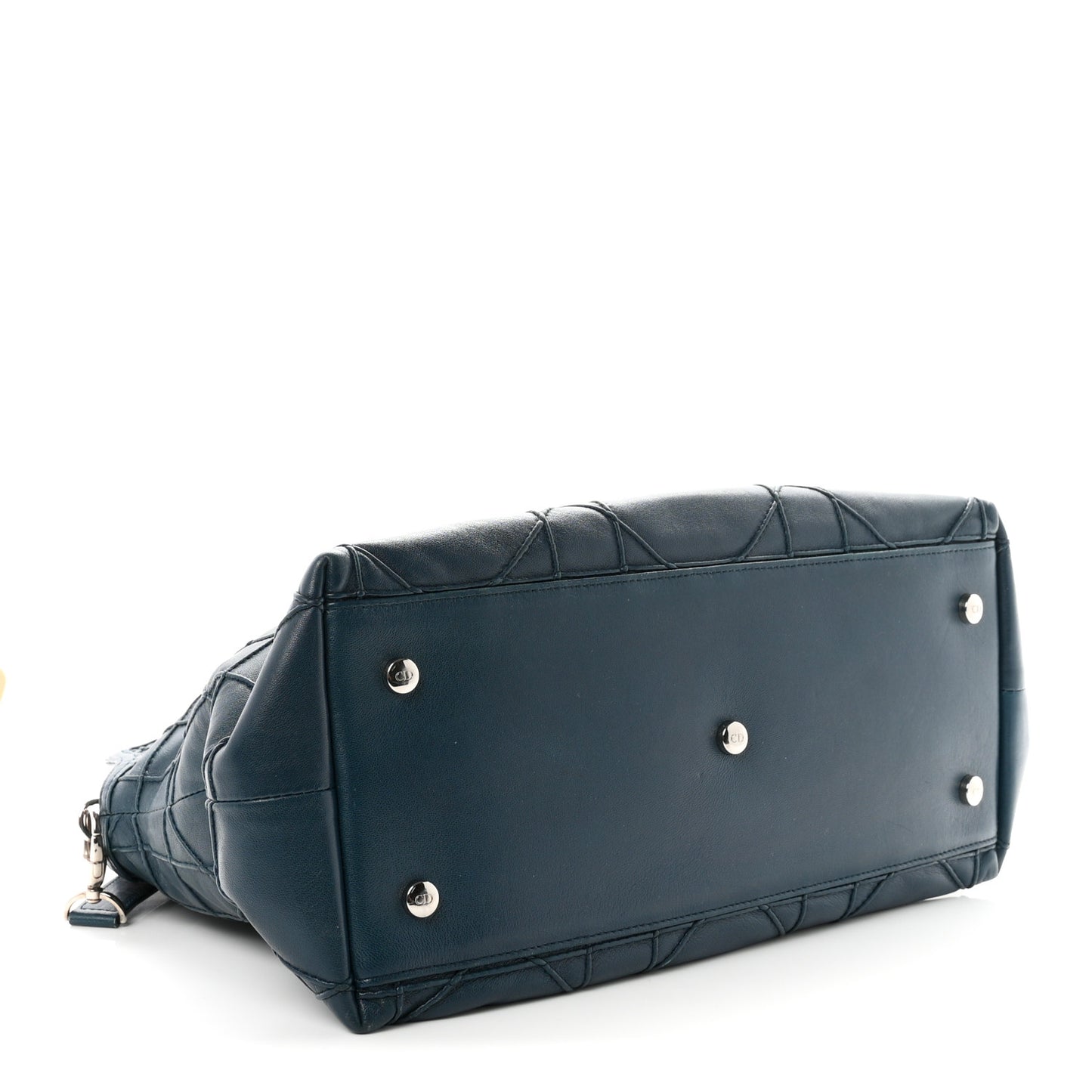 Lambskin Cannage Granville Polochon Blue