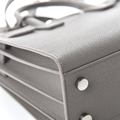 Saint Laurent Grained Calfskin Nano Sac De Jour Fog 9 of 15