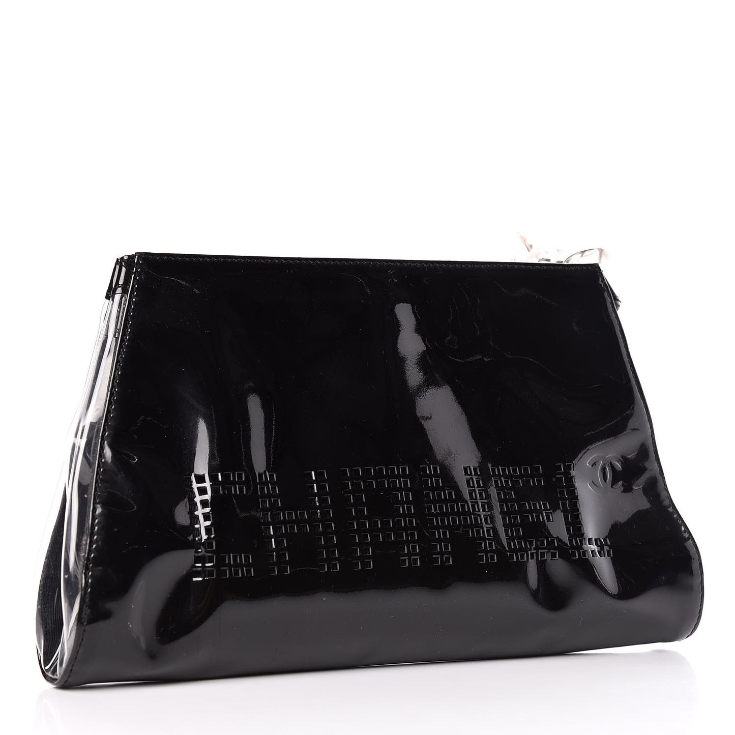 Vinyl CC Wristlet Black