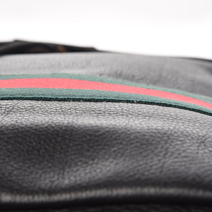 Gucci Calfskin Signature Web Backpack Black 10 of 12